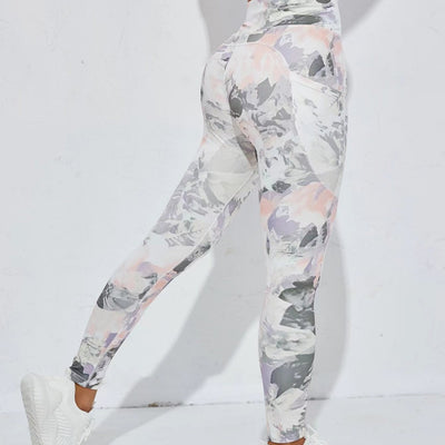 Ink Printed Yoga Tight Sports Pants