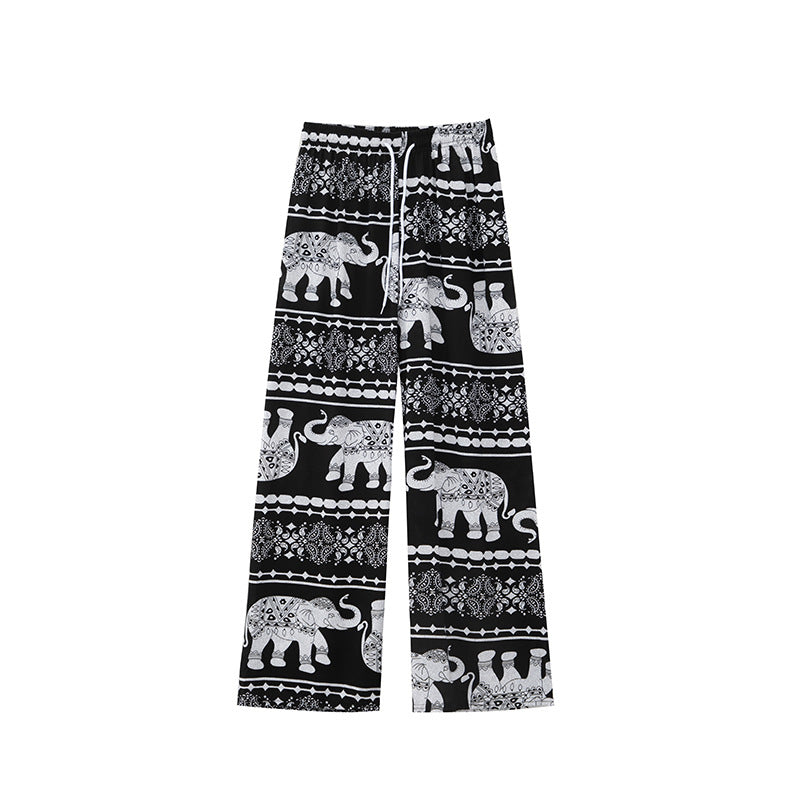 Yoga Elephant Wide Leg Pants