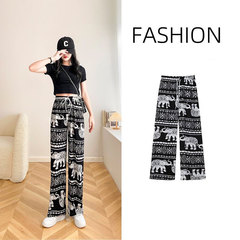 Yoga Elephant Wide Leg Pants