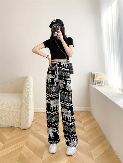 Yoga Elephant Wide Leg Pants