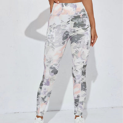 Ink Printed Yoga Tight Sports Pants