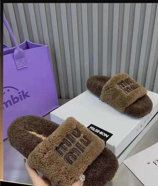 Thick-Soled Mao Mao Slippers