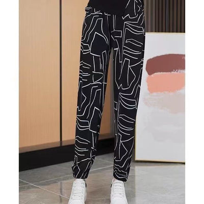 Ice Silk Ankle Pants