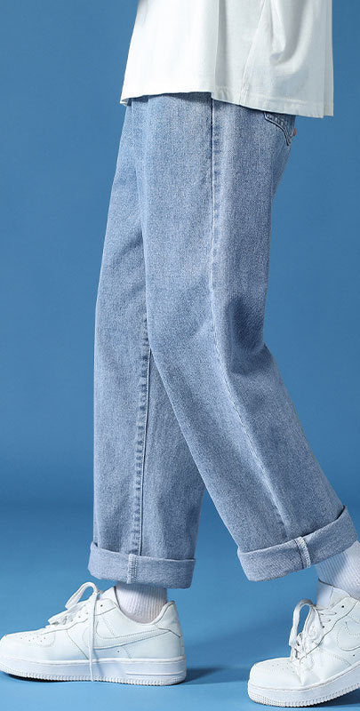 Loose Wide Leg Thin Ankle-length jeans