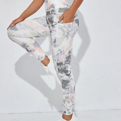 Ink Printed Yoga Tight Sports Pants