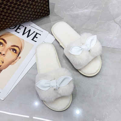 Women's Flat Bottom Cotton Slippers