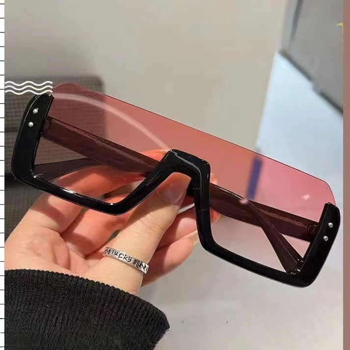 Half Frame Multicolor Sunglasses