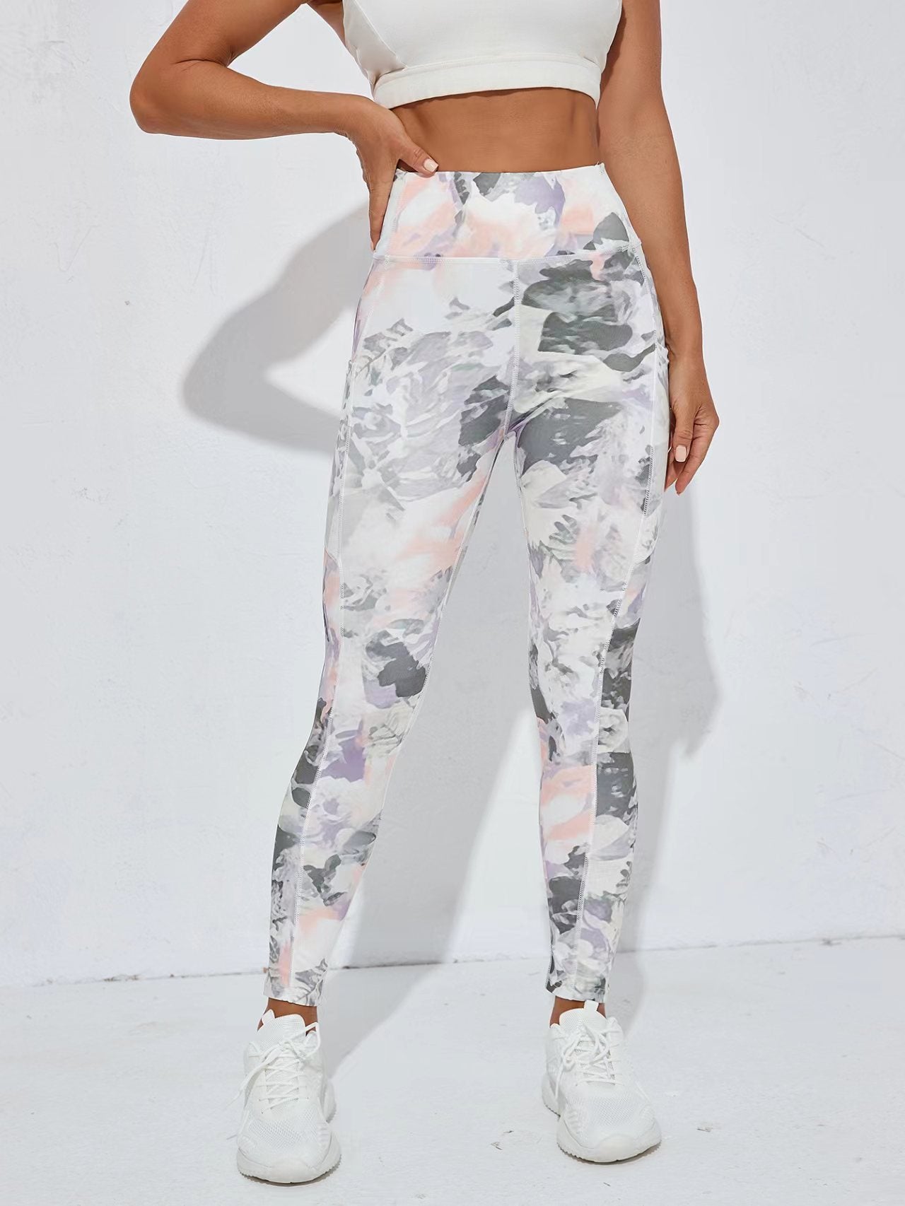 Ink Printed Yoga Tight Sports Pants