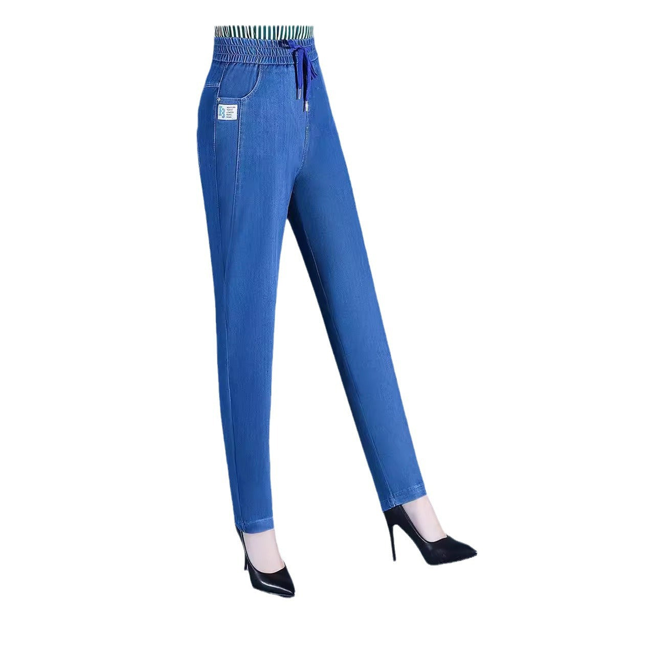 High Waist Stretch Soft Jeans