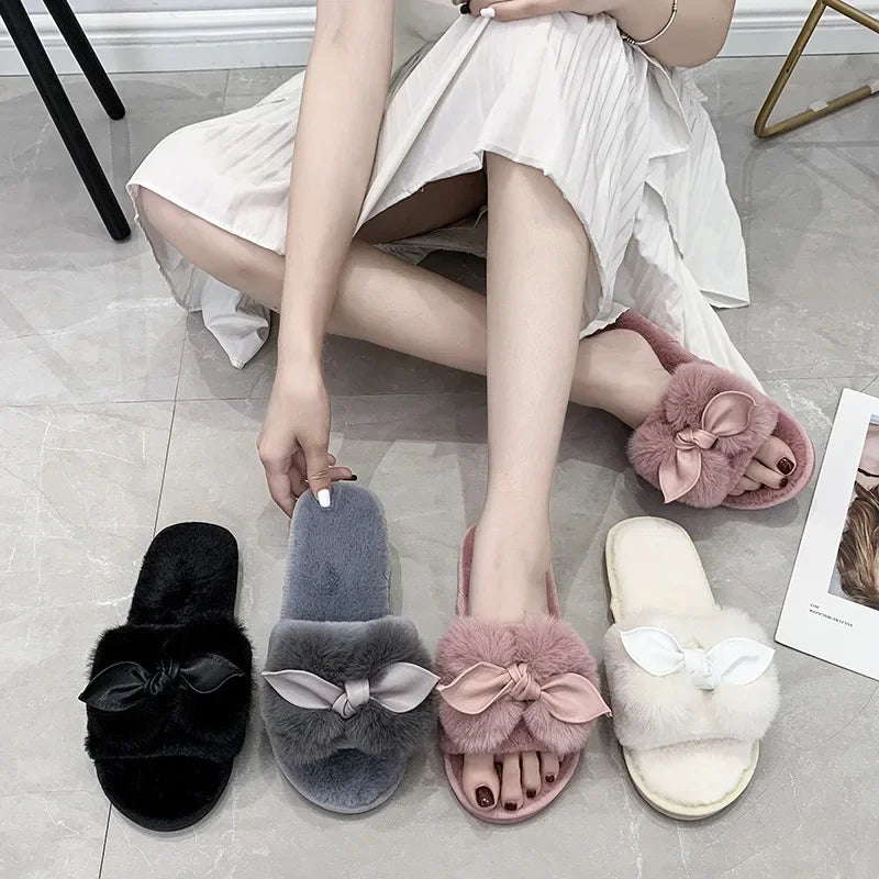 Women's Flat Bottom Cotton Slippers