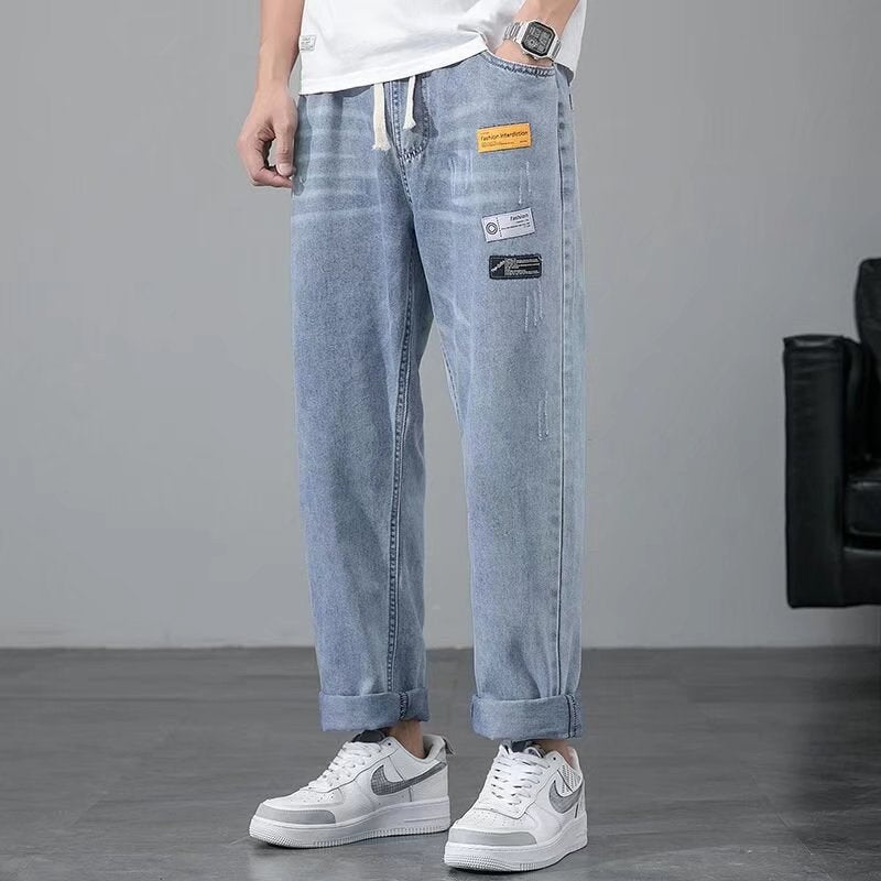 Bunched Leg Loose jeans