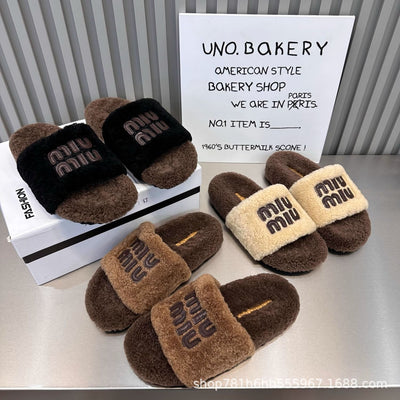 Thick-Soled Mao Mao Slippers