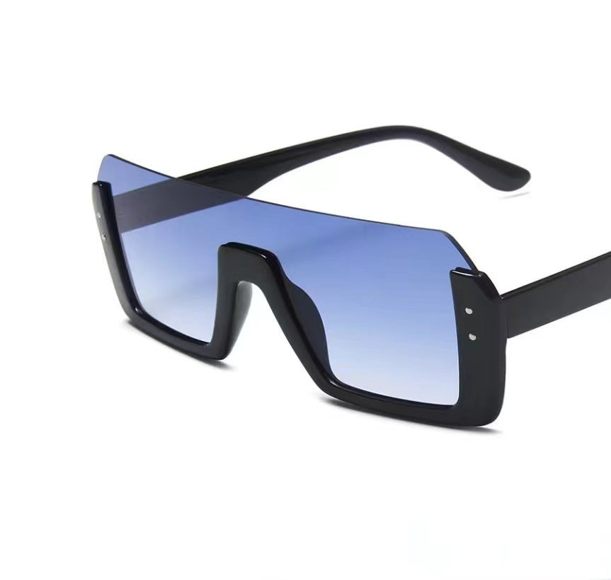 Half Frame Multicolor Sunglasses